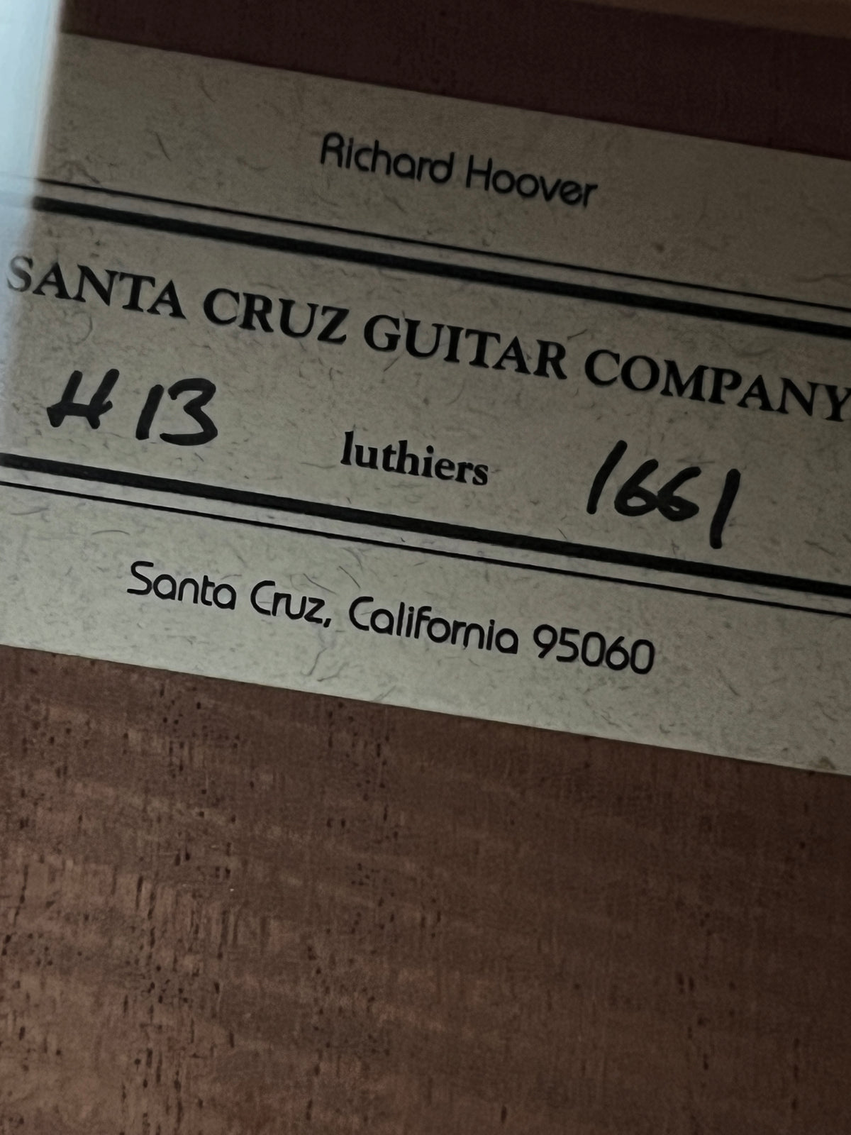 Santa Cruz H13 Fiddleback Flamed Mahogany & Sunburst (PRE-OWNED) CONSIGNMENT