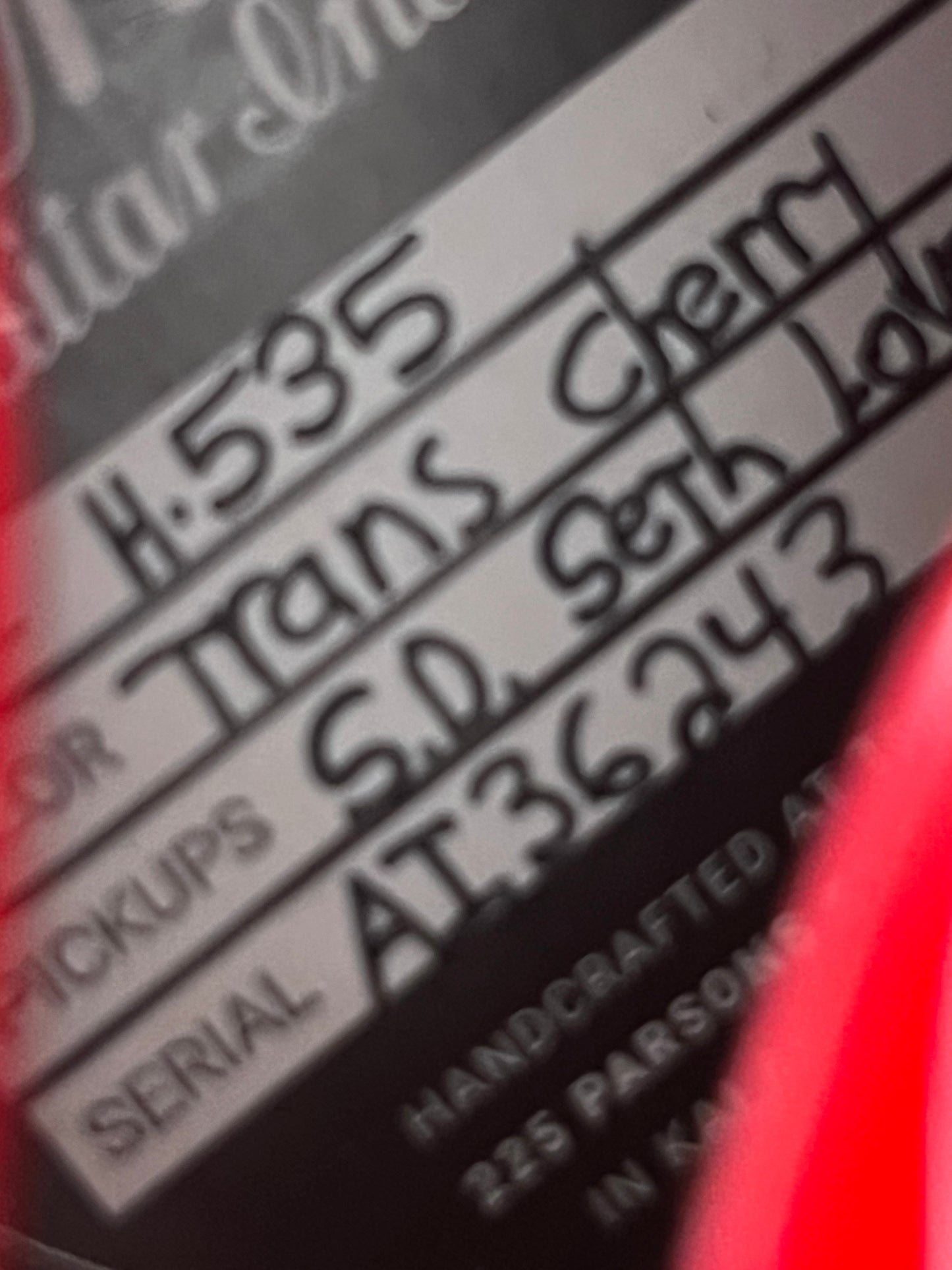 Heritage H-535 Semi-Hollow Trans Cherry w/ Hardcase (PRE-OWNED)