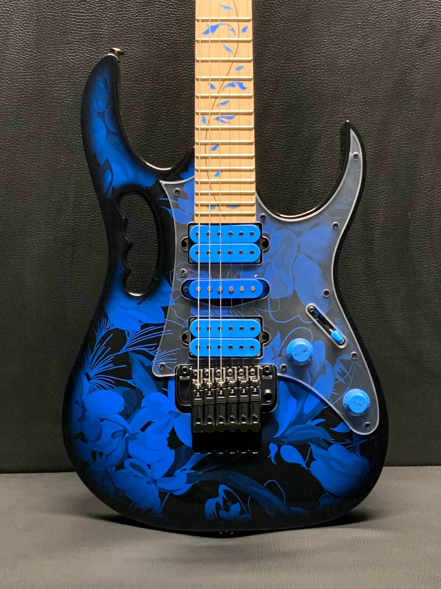 Ibanez JEM77P Electric Guitar Blue Floral Pattern #101529