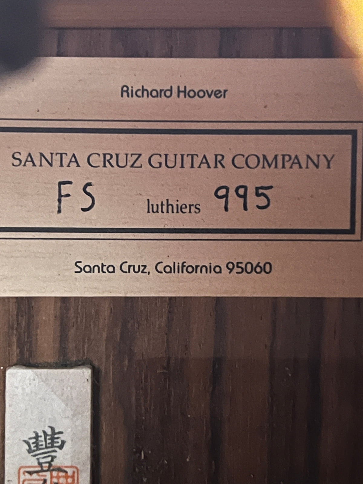Santa Cruz FS Fingerstyle #995 (PRE-OWNED)