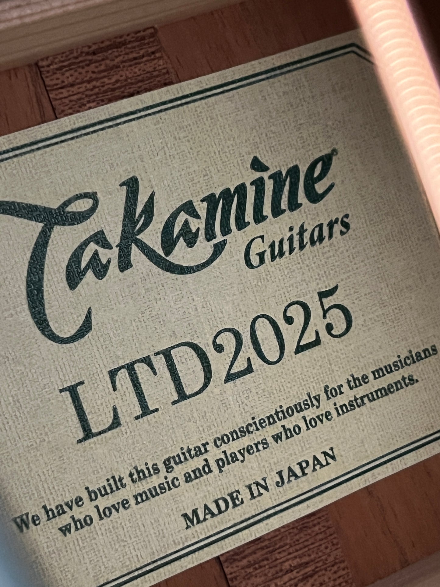 Takamine LTD2025 Limited Edition Antique Evergreen #63020438