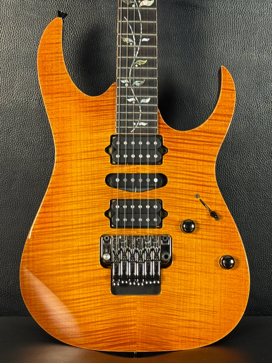 Ibanez J Custom RG8570Z Brownish Blue Burst Edge