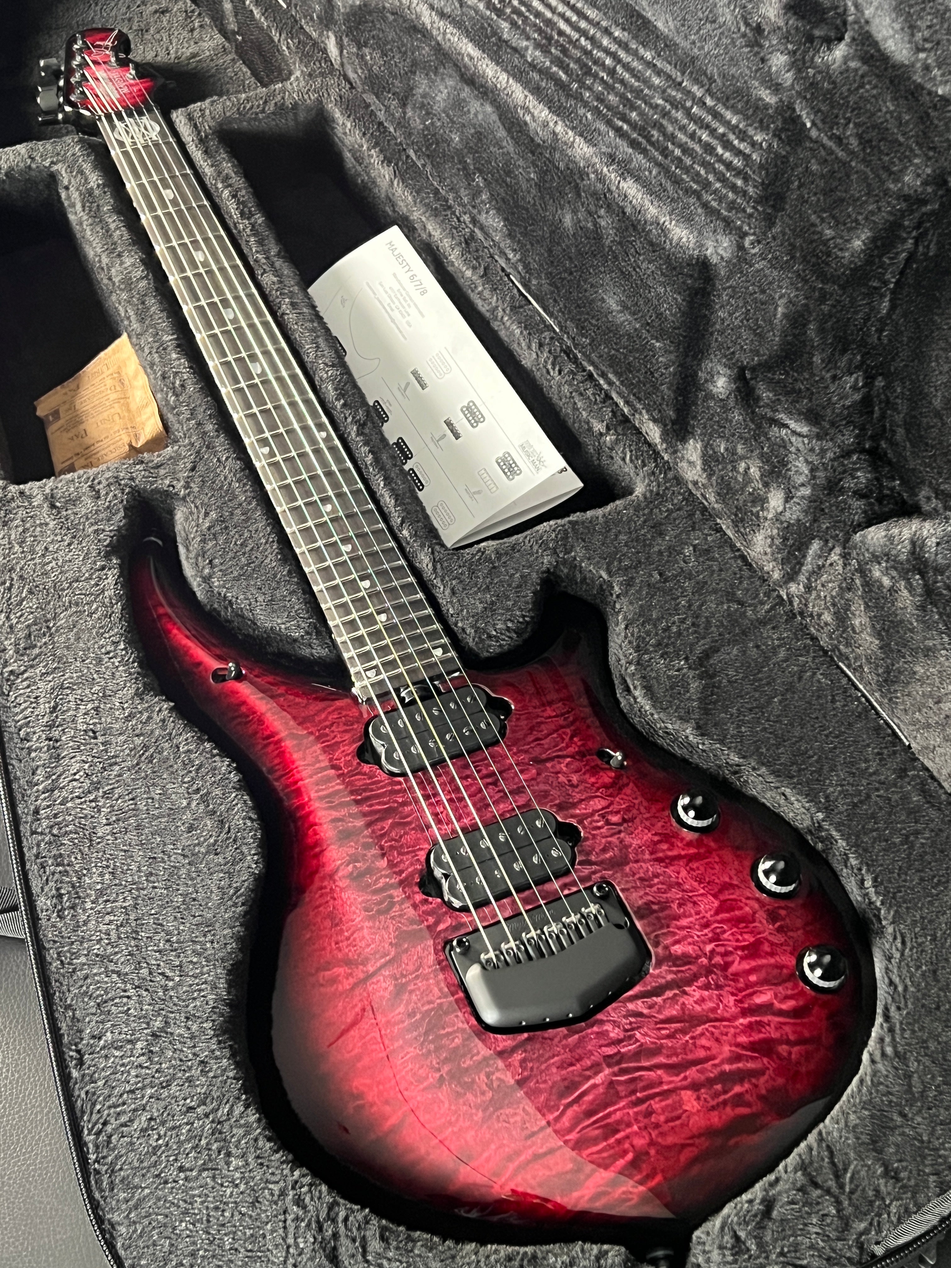 Music Man Majesty Red Nebula 6-String – Guitar HAUS