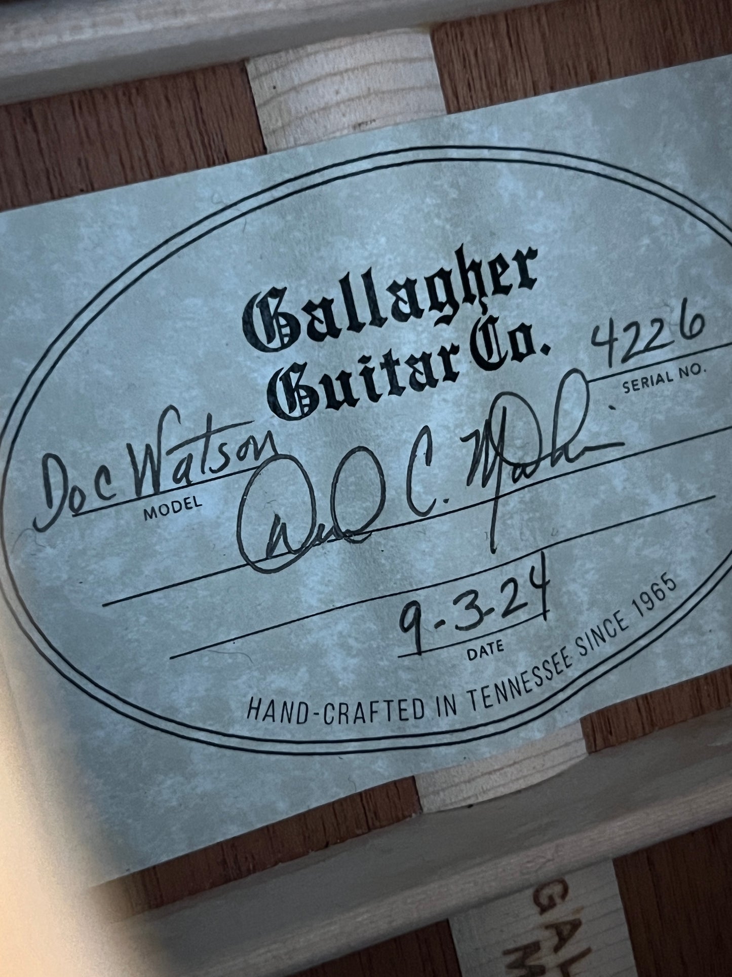 Gallagher Doc Watson (PRE-OWNED)