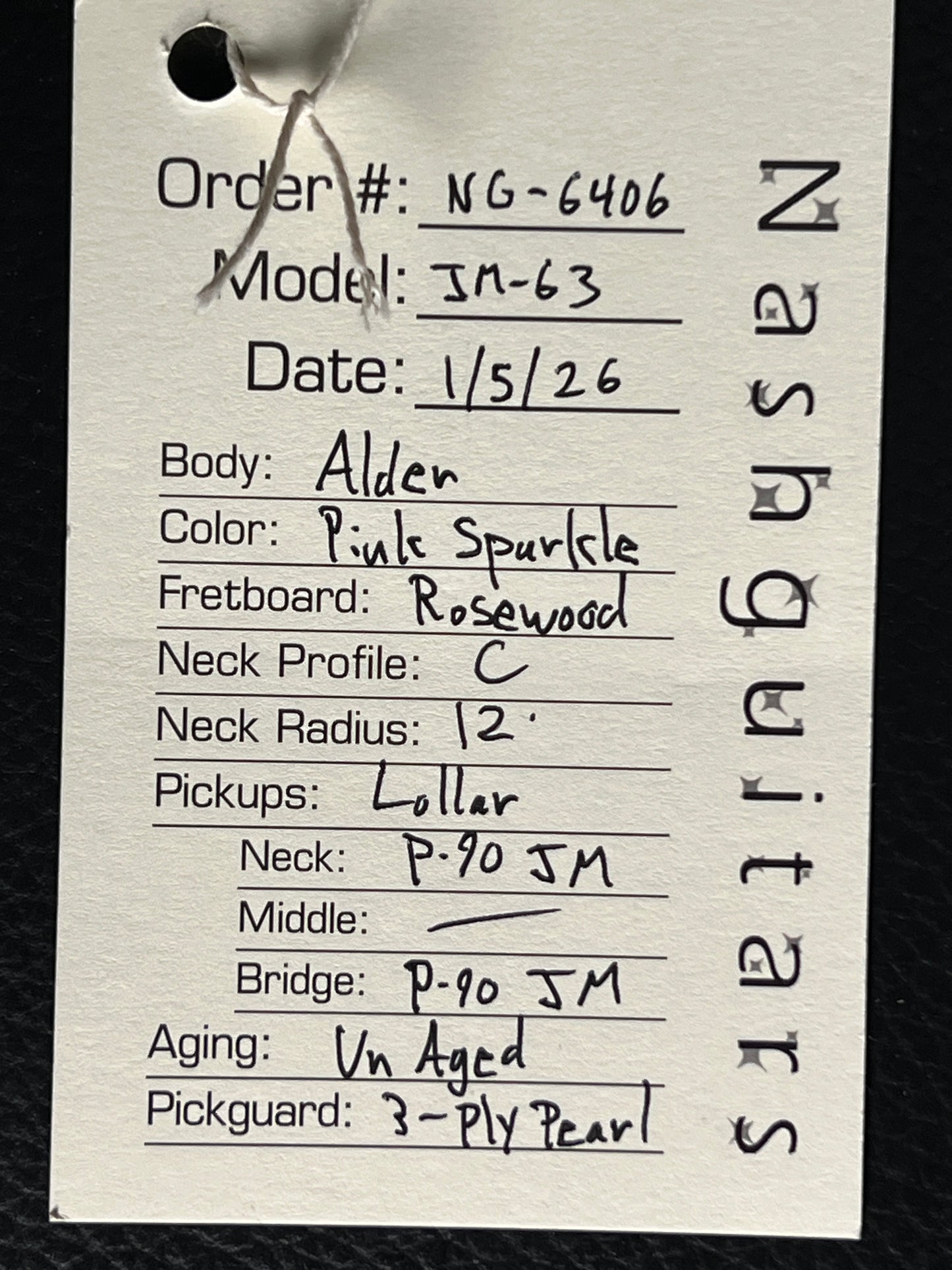 Nash JM-63 Pink Sparkle #6406