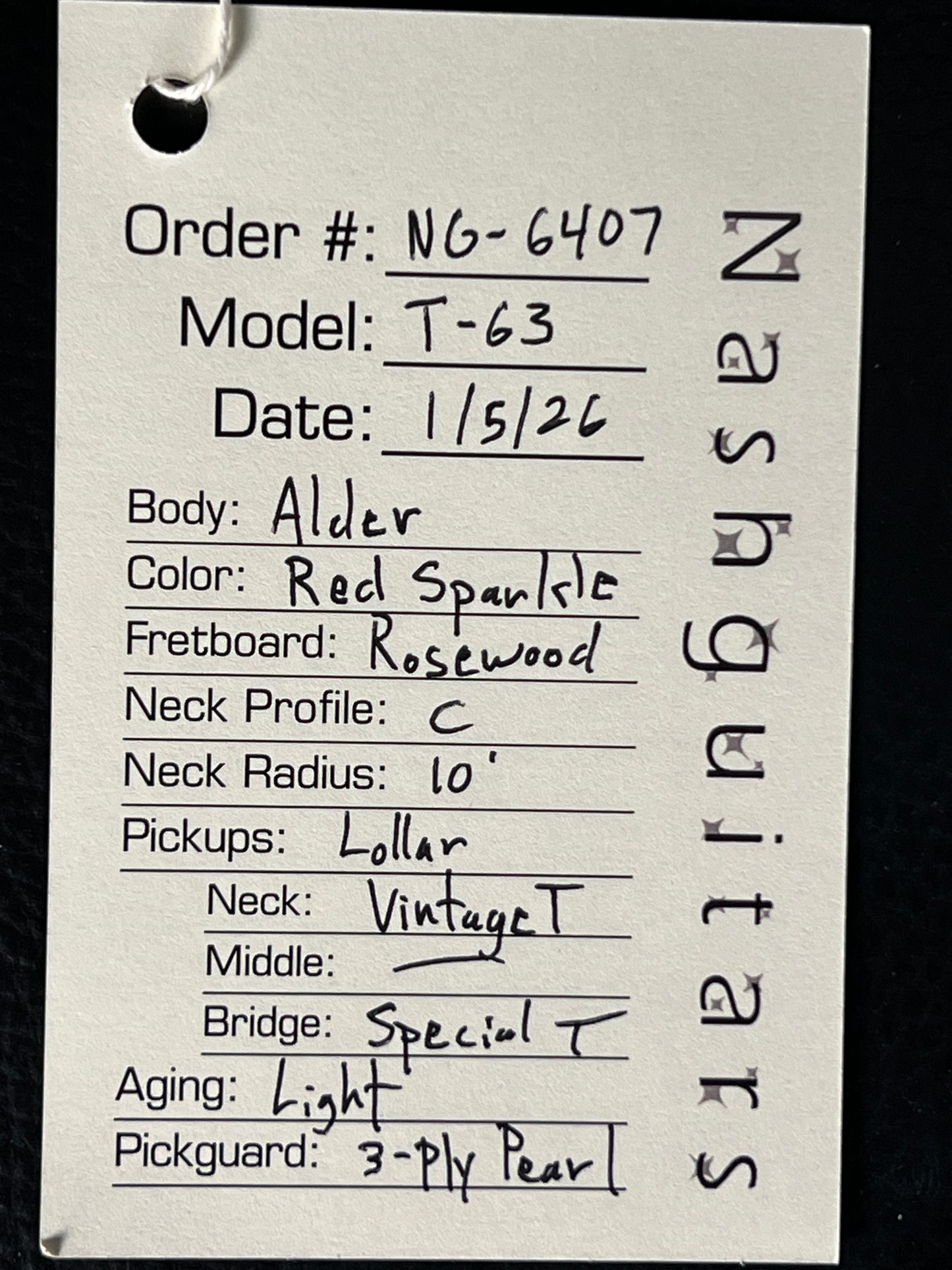 Nash T-63 Red Sparkle #6407