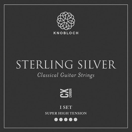 Knobloch Full Set STERLING SILVER CX Carbon 37.5 Strings