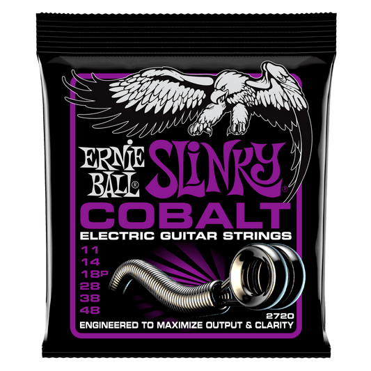 Ernie Ball Power Slinky Cobalt Electric Guitar Strings 11-48