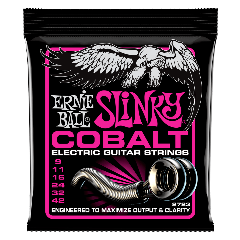 Ernie Ball Super Slinky Cobalt Electric Guitar Strings 9-42