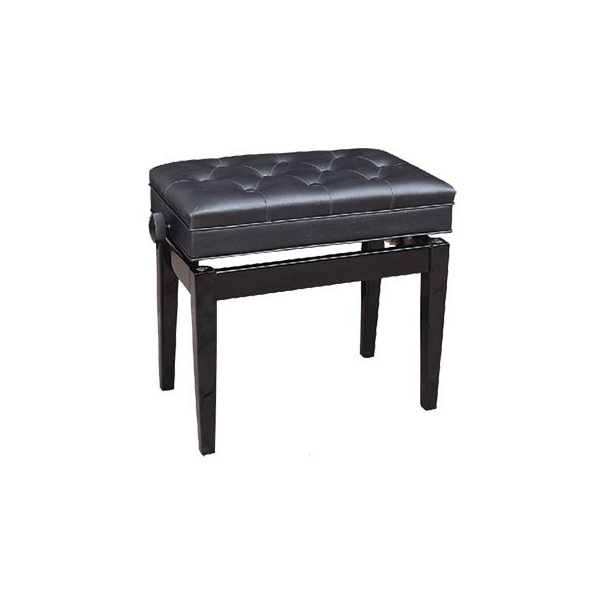 Profile Piano Bench With Compartment Black