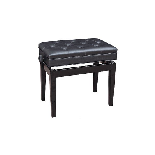 Profile Piano Bench With Compartment Black