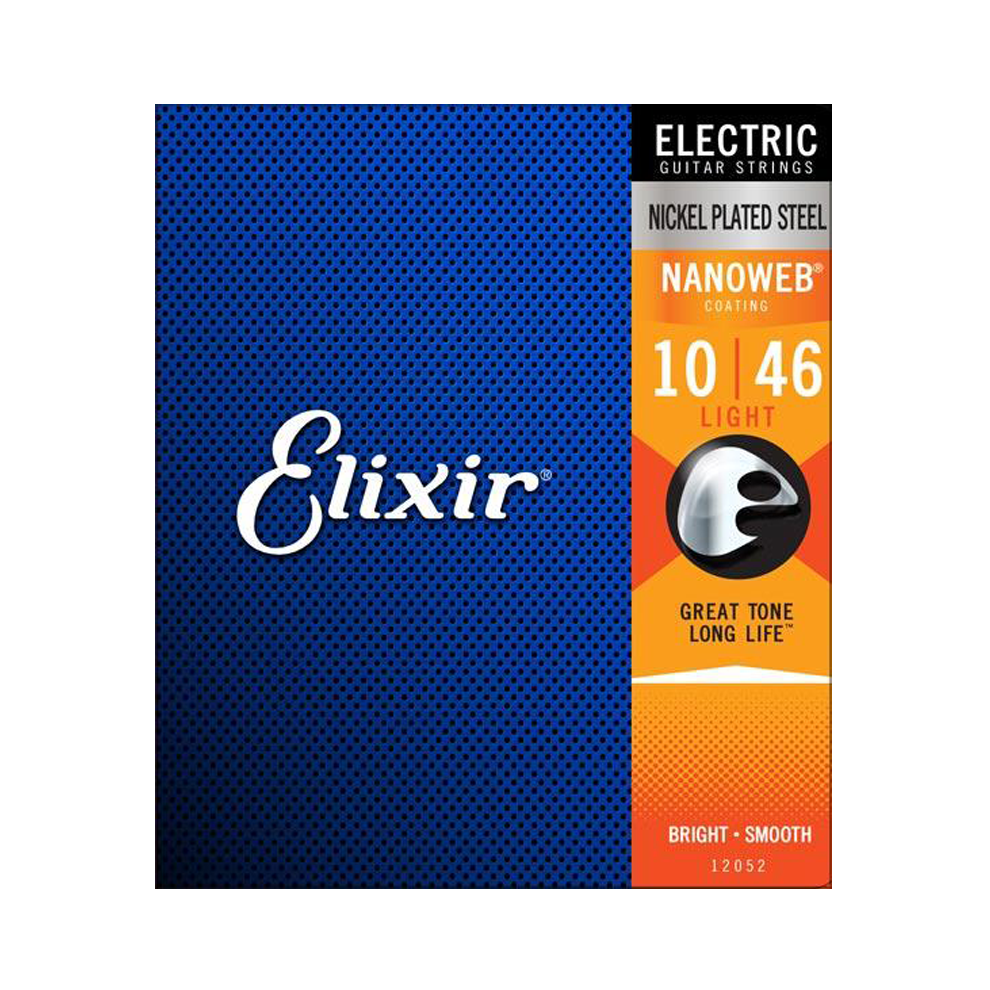 Elixir Electric Guitar Strings Nanoweb Coating - Light  10 - 46