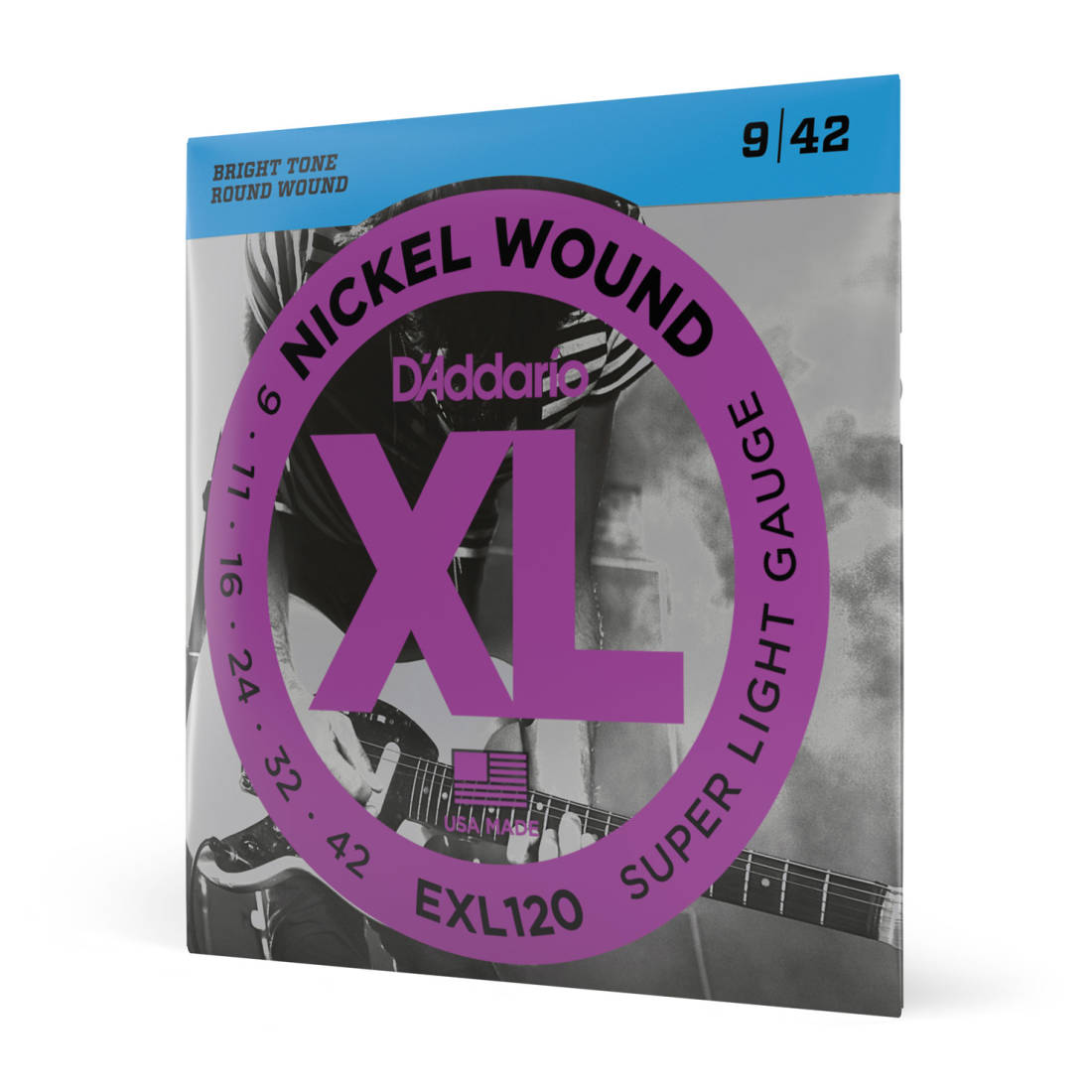 D'Addario EXL120 - Nickel Wound Super Light 09-42