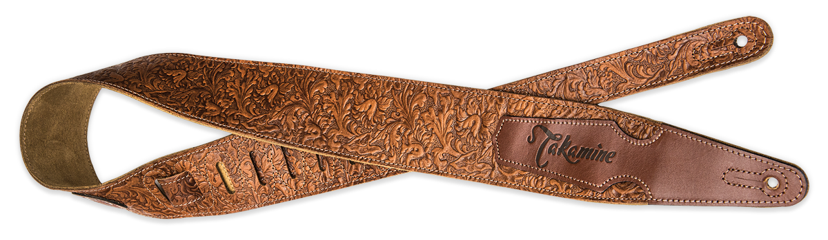 Takamine Tooled Leather Strap S/N: 34160