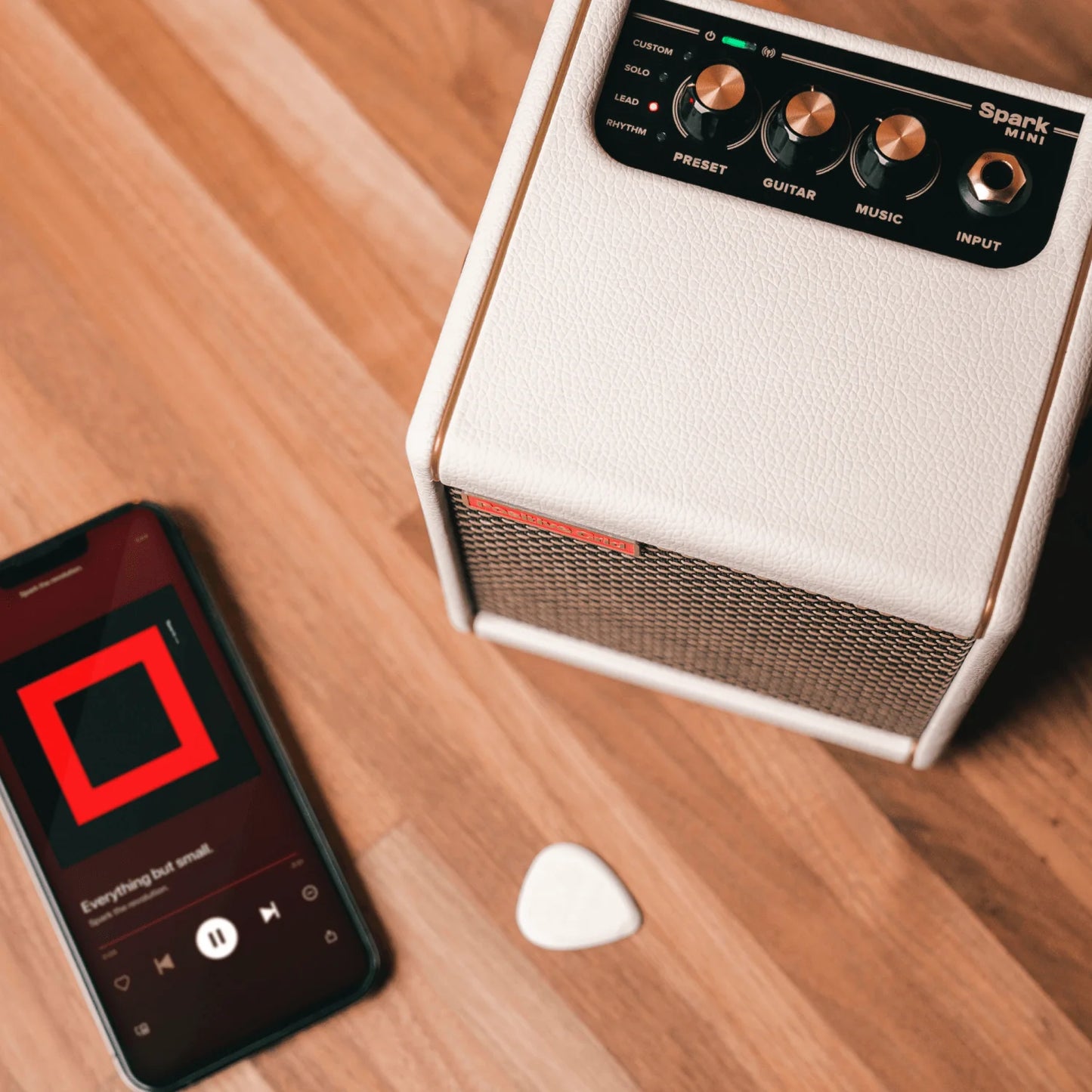 Positive Grid Spark 10-Watt Portable Smart Guitar Amp & Bluetooth Speaker White